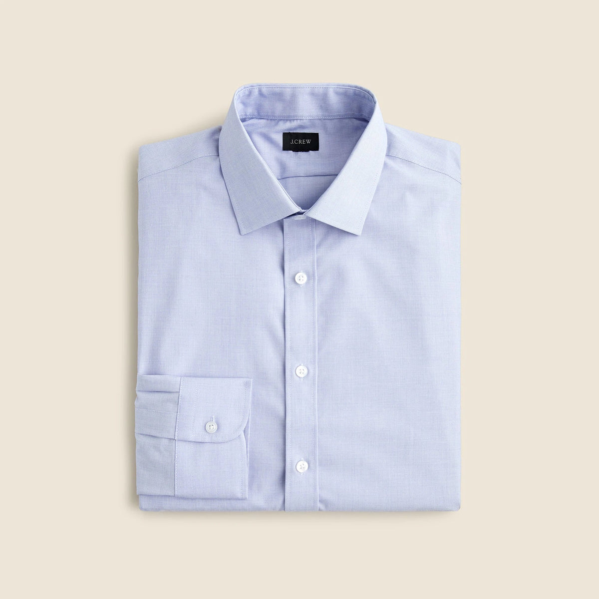 Slim Bowery wrinkle-free dress shirt with spread collar