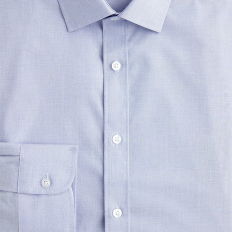Slim Bowery wrinkle-free dress shirt with spread collar