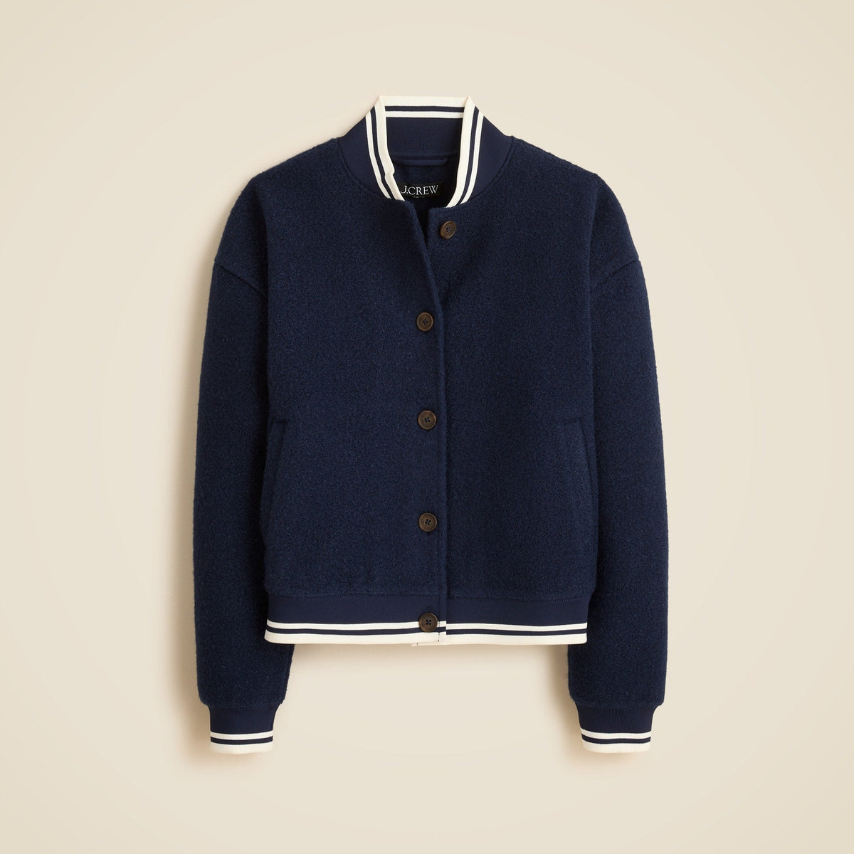 Bouclé flight jacket