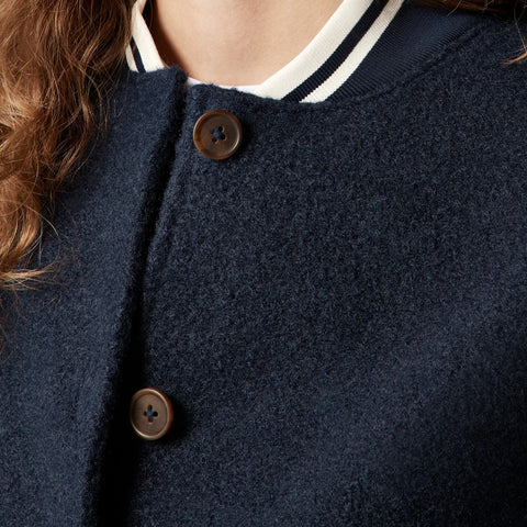 Bouclé flight jacket