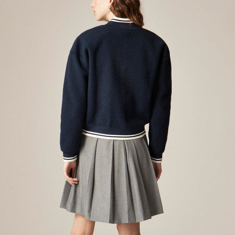 Bouclé flight jacket