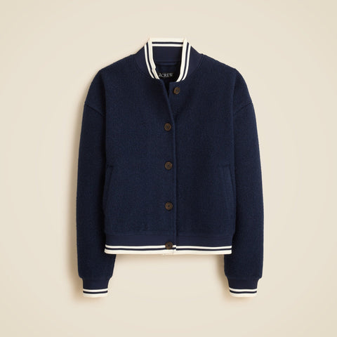 Bouclé flight jacket