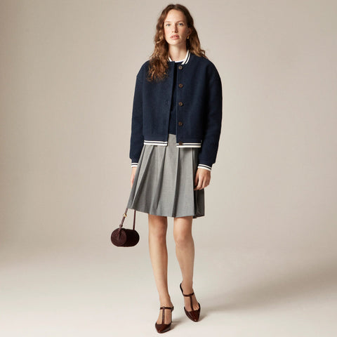 Bouclé flight jacket