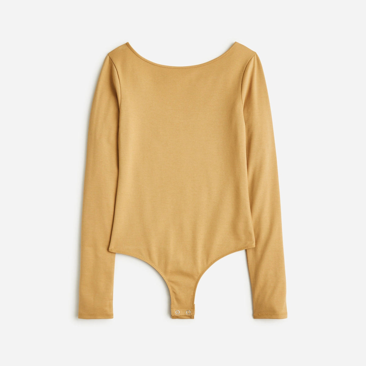 Scoopback bodysuit in stretch cotton blend
