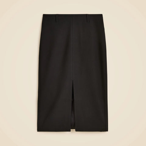 Pencil midi skirt in four-season stretch