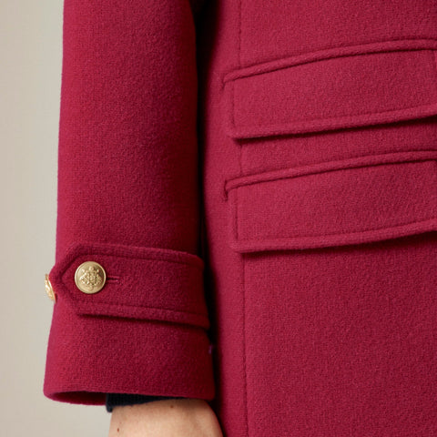 Toscana coat in Italian stadium-cloth wool blend