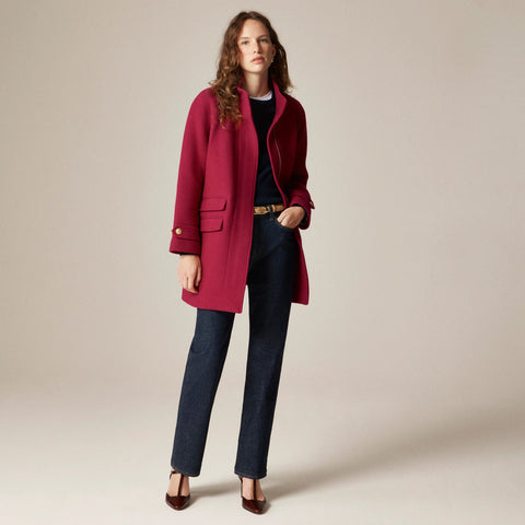 Toscana coat in Italian stadium-cloth wool blend