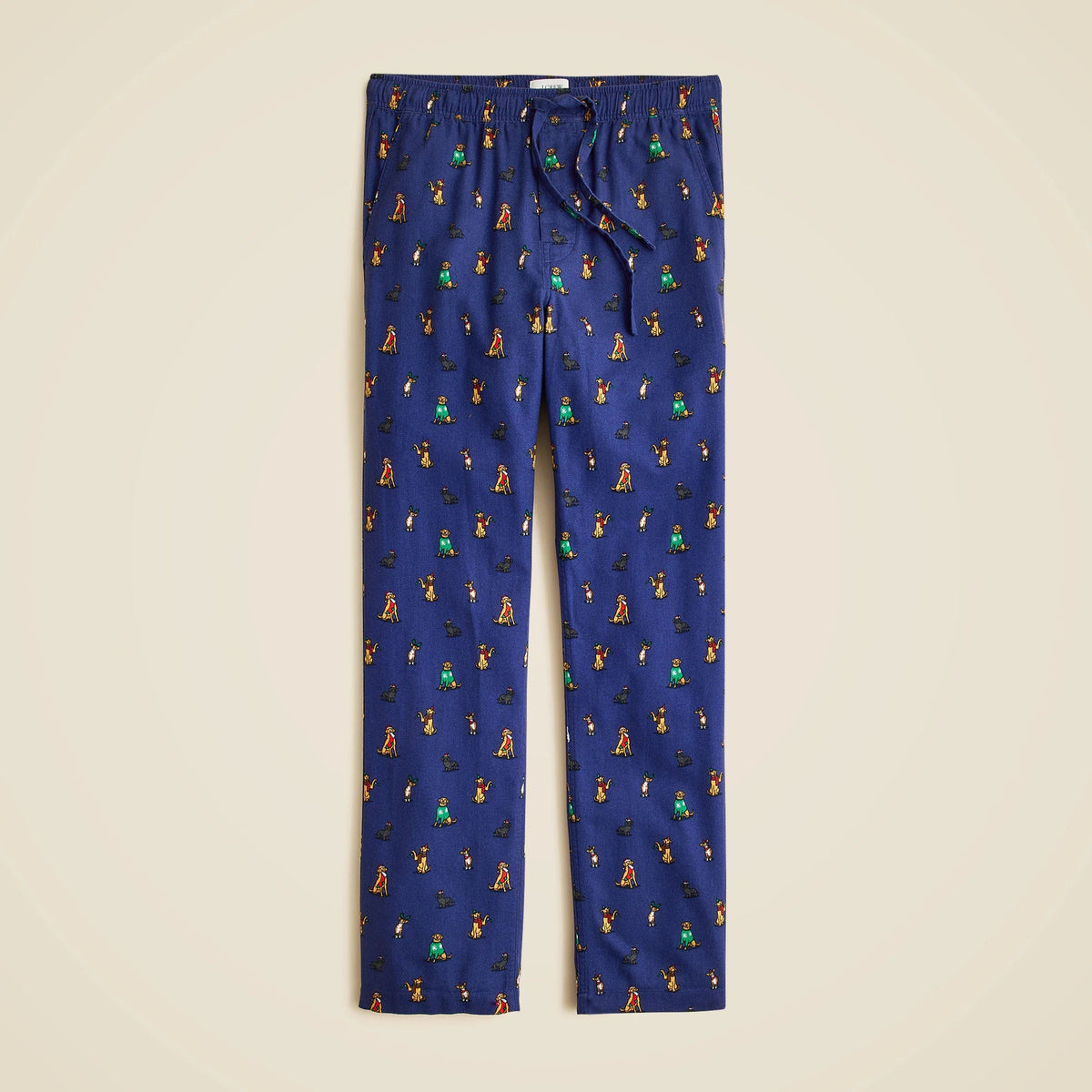 Flannel pajama pant in print