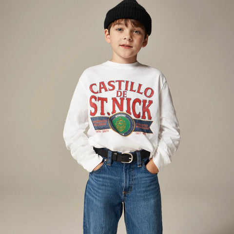 Kids' long-sleeve "St. Nick" graphic T-shirt