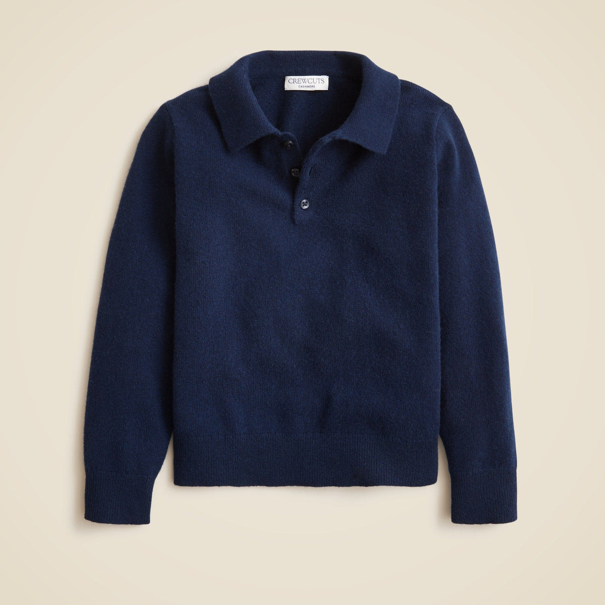 Kids' cashmere collared pullover