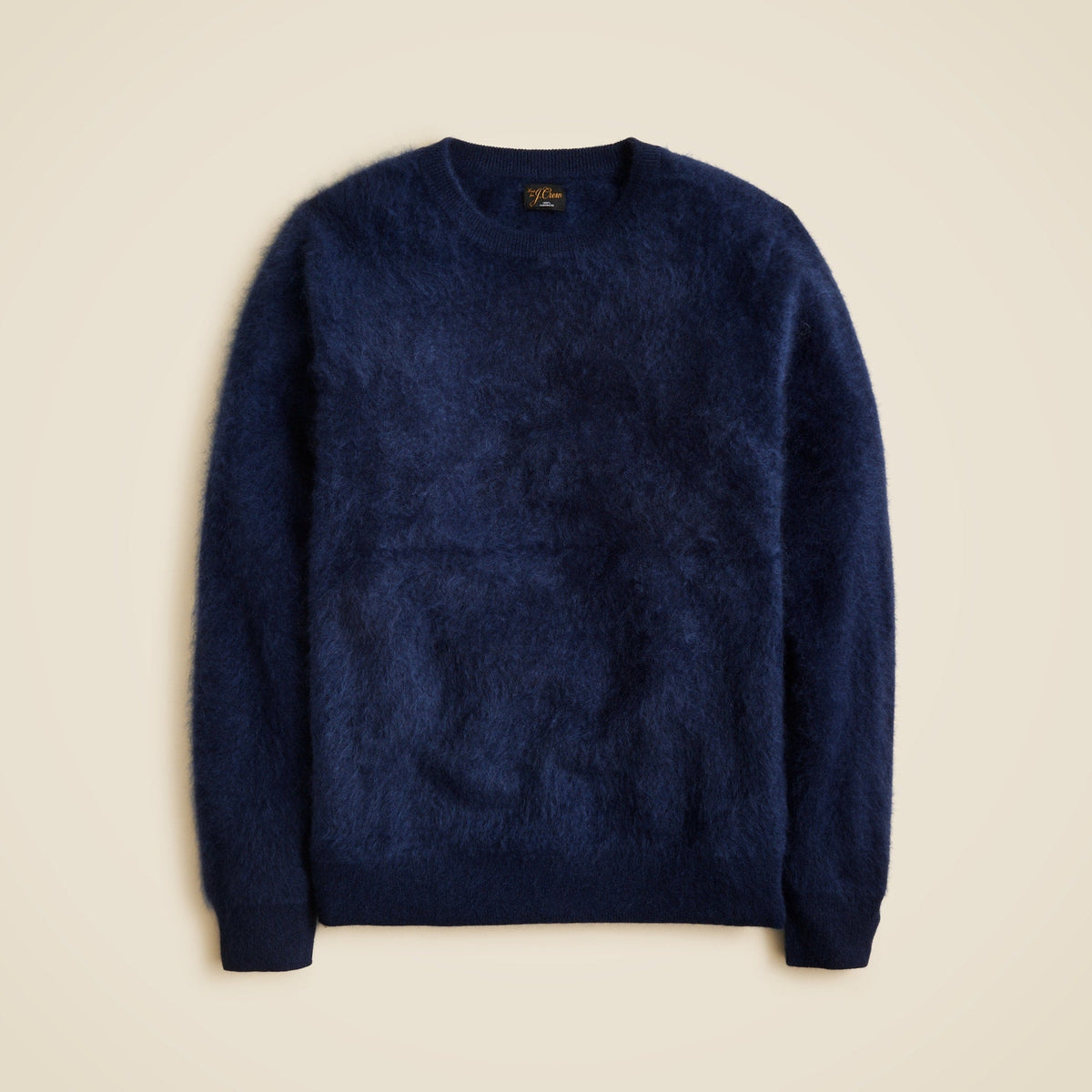 Brushed cashmere crewneck sweater