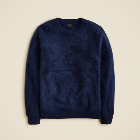 Brushed cashmere crewneck sweater