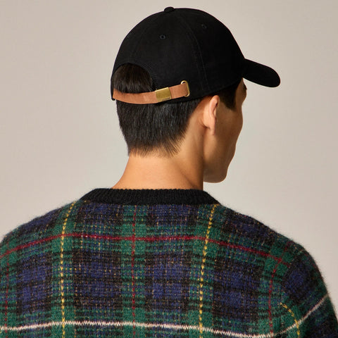 Embroidered canvas baseball cap