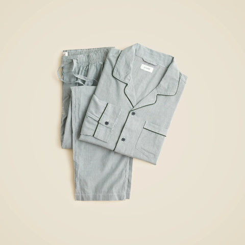 Pajama set in cotton poplin