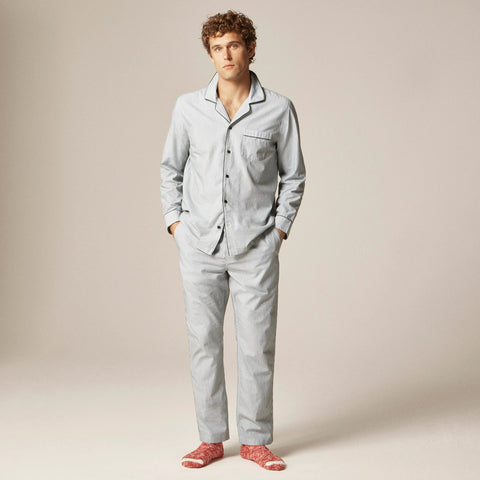 Pajama set in cotton poplin