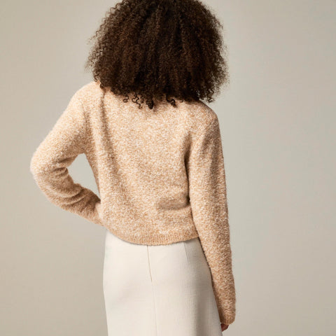 Sweater lady jacket in stretch wool blend