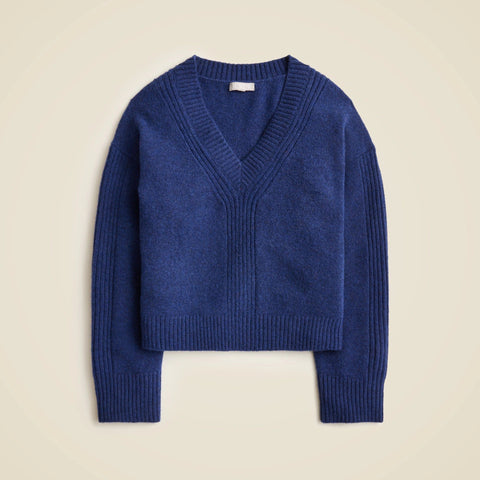 Relaxed V-neck sweater in Supersoft yarn