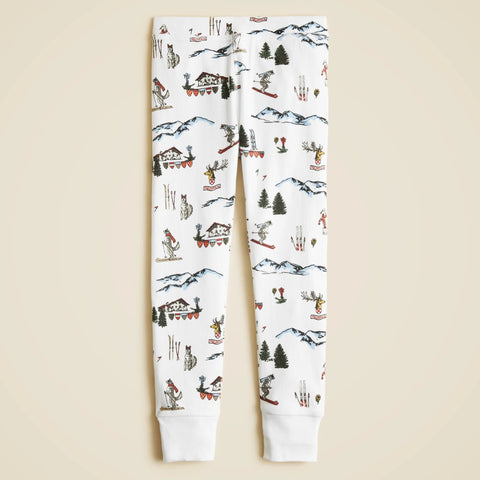 Kids' long-sleeve printed pajama set