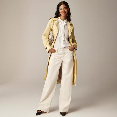 Studded lower-rise wide-leg jean in 1984 rigid