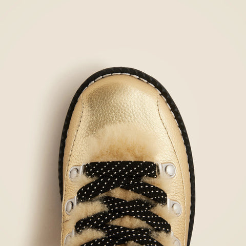 New Nordic boots in metallic leather