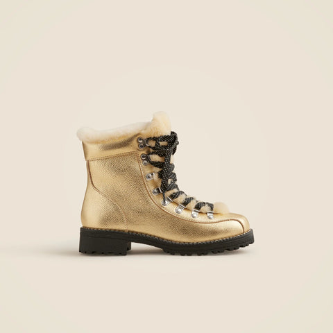 New Nordic boots in metallic leather