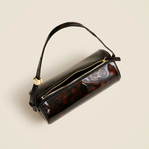Bordeaux bag in tortoise-print leather