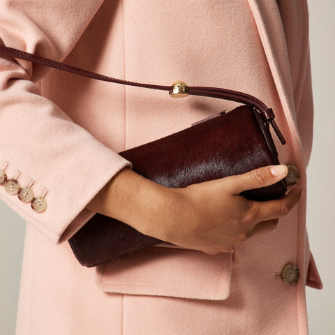 Bordeaux bag in calf hair