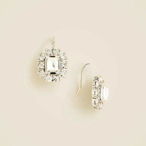 Gemstone drop earrings