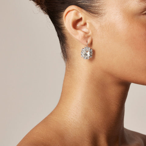 Gemstone drop earrings