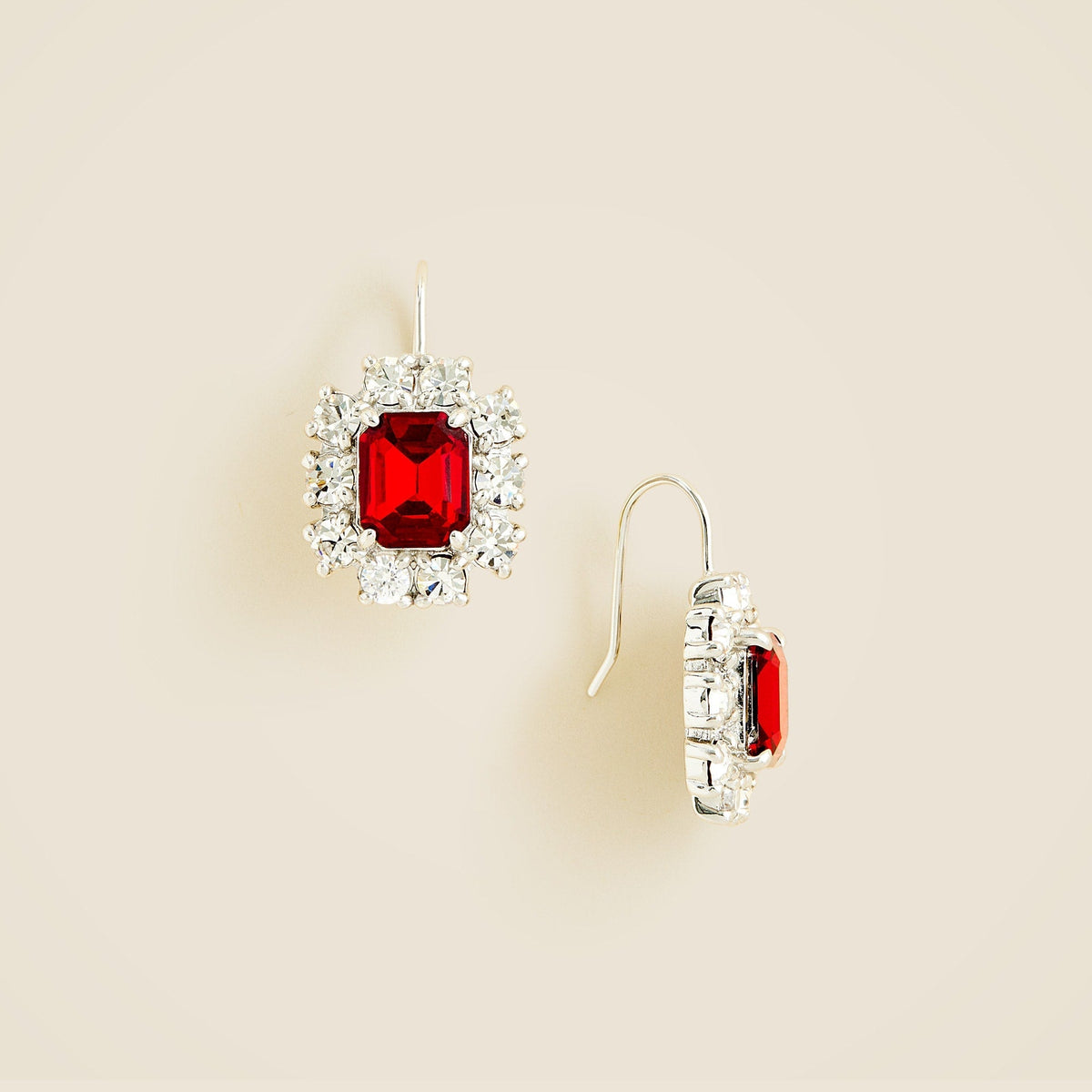 Gemstone drop earrings