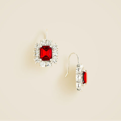 Gemstone drop earrings