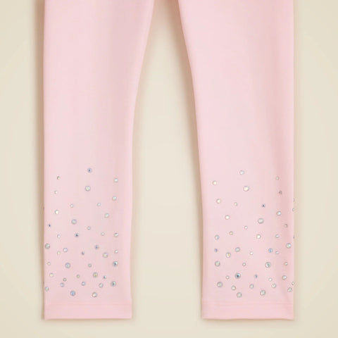 Girls' everyday leggings with hotfix crystals