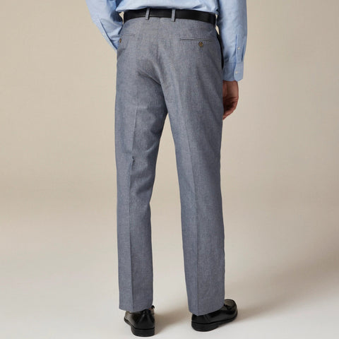 Crosby Classic-fit suit pant in Irish cotton-linen blend