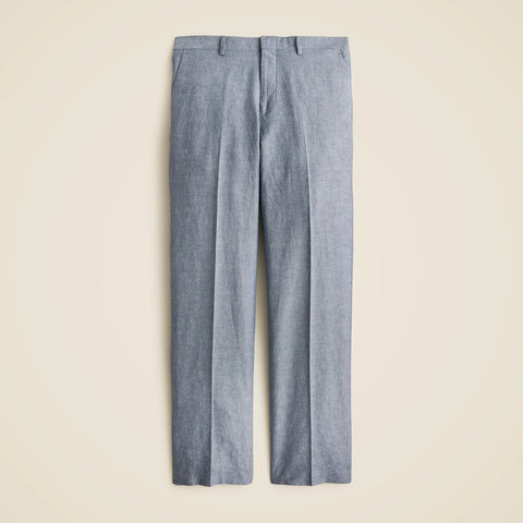 Crosby Classic-fit suit pant in Irish cotton-linen blend