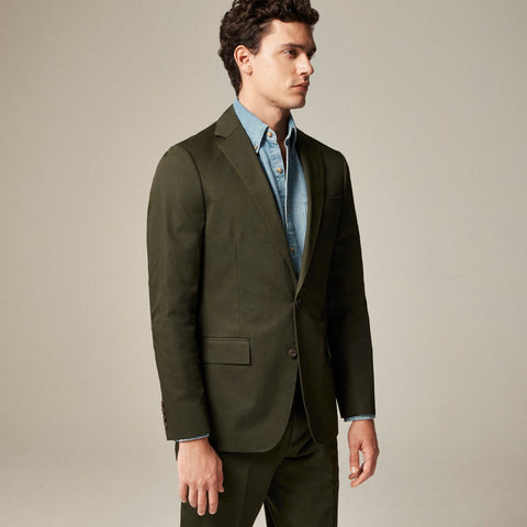 Ludlow Slim-fit suit jacket in Japanese cotton chino