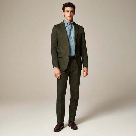 Ludlow Slim-fit suit jacket in Japanese cotton chino