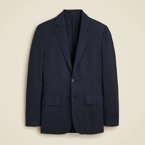 Crosby Classic-fit suit jacket in garment-dyed Italian cotton-linen blend
