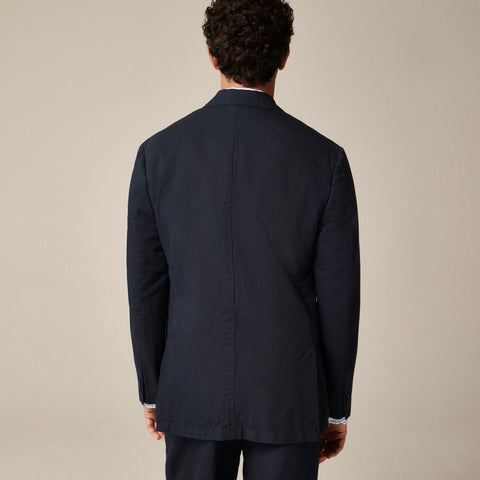 Crosby Classic-fit suit jacket in garment-dyed Italian cotton-linen blend