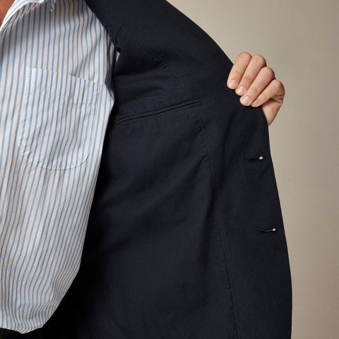 Crosby Classic-fit suit jacket in garment-dyed Italian cotton-linen blend