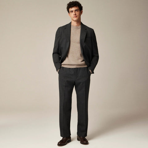 Kenmare Relaxed-fit suit jacket in English fresco wool