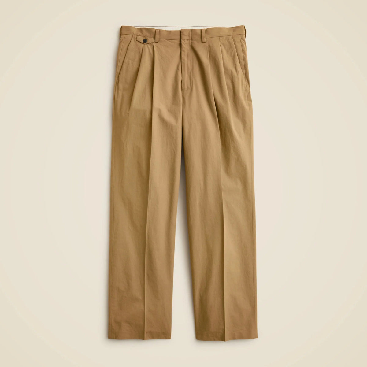 Relaxed-fit suit pant in cotton poplin