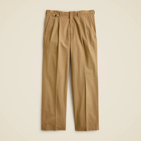 Relaxed-fit suit pant in cotton poplin