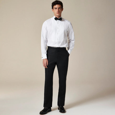 Crosby Classic-fit tuxedo pant in linen herringbone