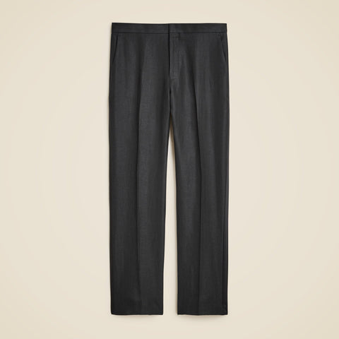 Crosby Classic-fit tuxedo pant in linen herringbone