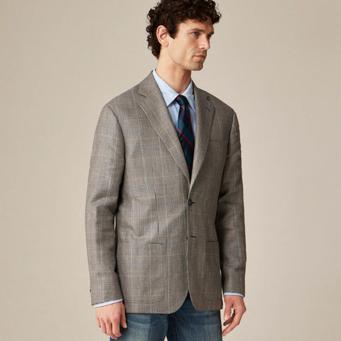 Blazer in English wool-linen blend