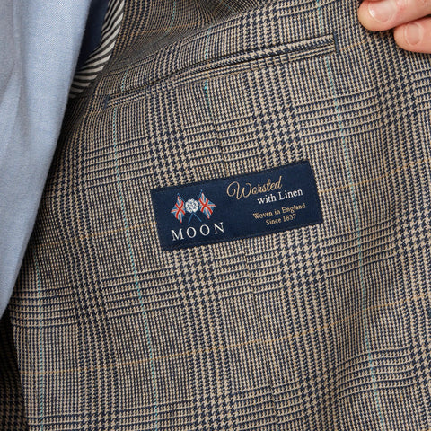 Blazer in English wool-linen blend