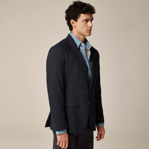 Crosby Classic-fit blazer in Italian linen-cotton blend