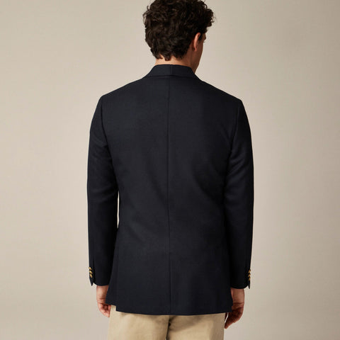 Double-breasted captain's blazer in English wool