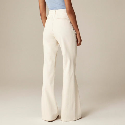 Petite high-rise flare jean