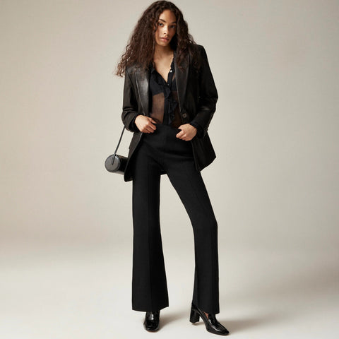 Slim flare sweater-pant